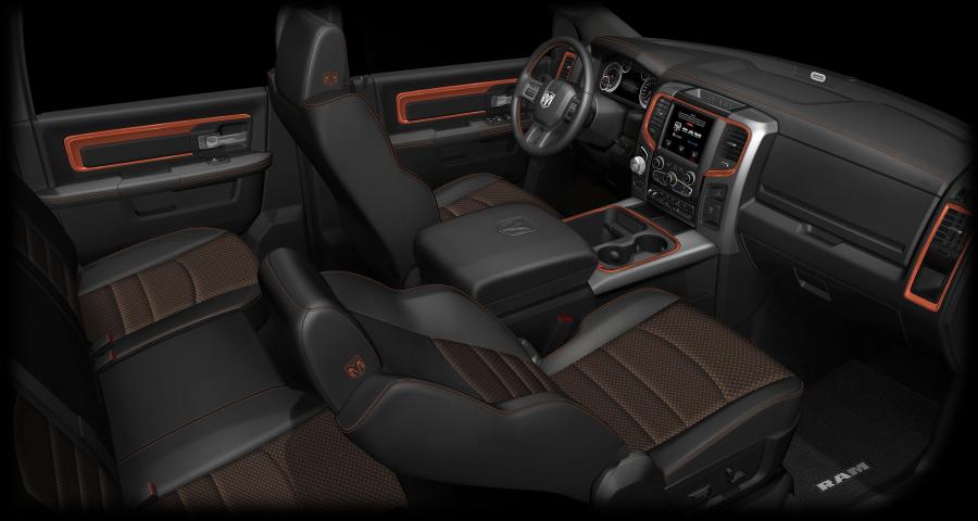 Интерьер Dodge Ram 1500 Rebel Mojave Sand 2016 года  (фото 6 из 6)